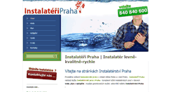 Desktop Screenshot of instalateripraha.eu